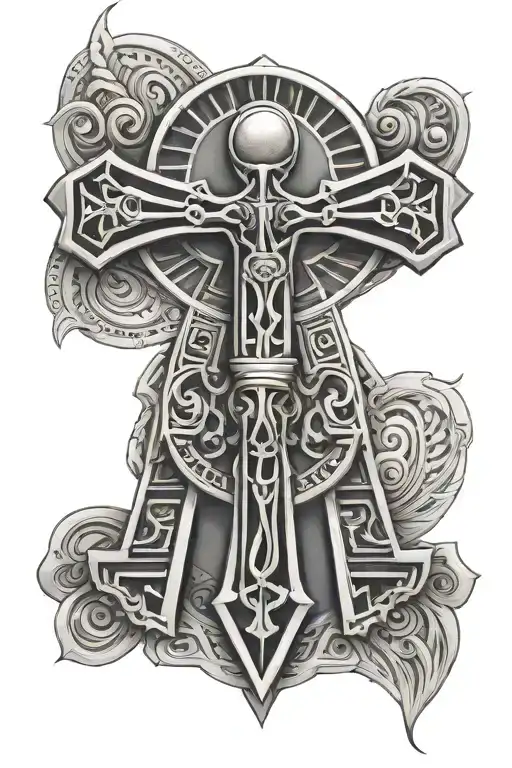 egypte croix ankh tattoo design idea