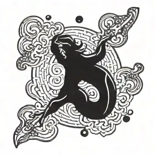 aquarius tattoo design idea