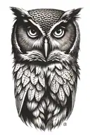 owl tattoo design idea