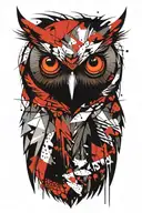 owl tattoo design idea