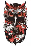 owl tattoo design idea
