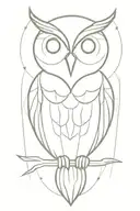 owl tattoo design idea