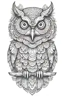 owl tattoo design idea