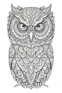 owl tattoo design idea