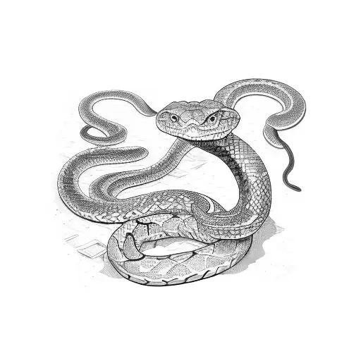 a snake shedding its skin  tattoo design idea