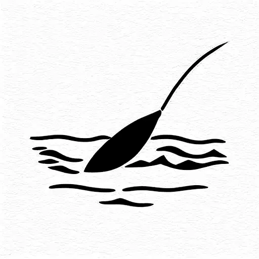 broken kayak tattoo design idea