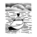 sinking kayak tattoo design idea