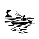 sinking kayak tattoo design idea