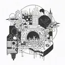 radiohead songs tattoo design idea