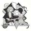 radiohead songs tattoo design idea