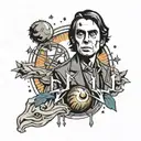 Carl Sagan tattoo design idea