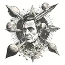 Carl Sagan science and space themed tattoo design idea