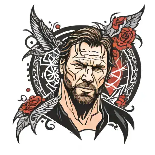 WWE dean ambrose tattoo design idea