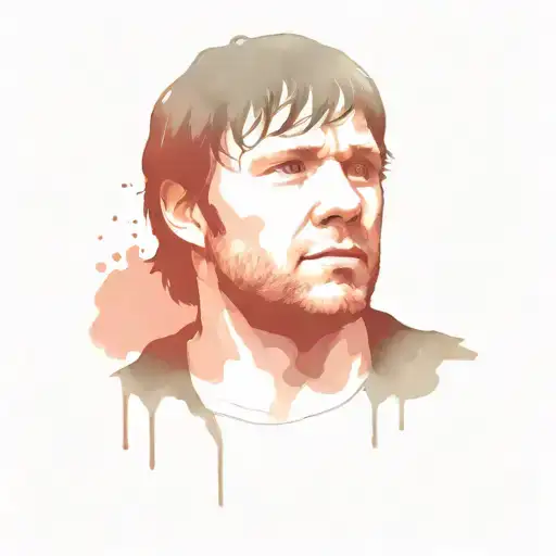 WWE dean Ambrose water color tattoo tattoo design idea