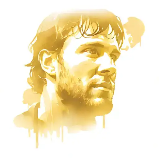 WWE dean ambrose black and white  tattoo design idea