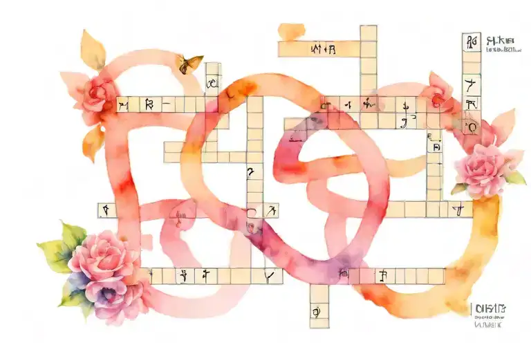 crossword puzzle with the following words: MTI; PACACAIE; MINU; TUTU; MANON; BUGHI; GACHI; GANGAN; NOTO; MOMO; MONO; TUT tattoo design idea