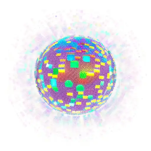 Shimmering beautiful mirrorball million pieces tattoo design idea