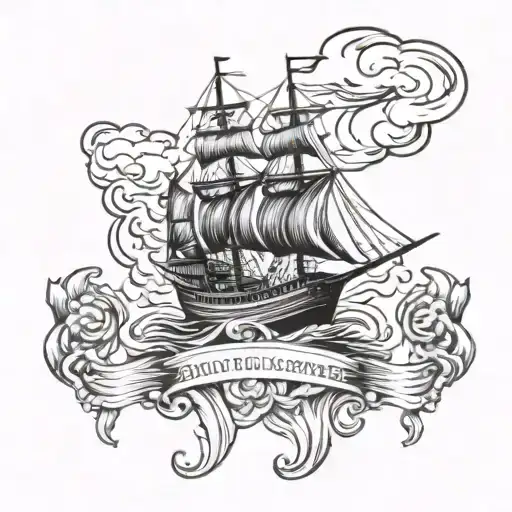 burn the ships tattoo design idea