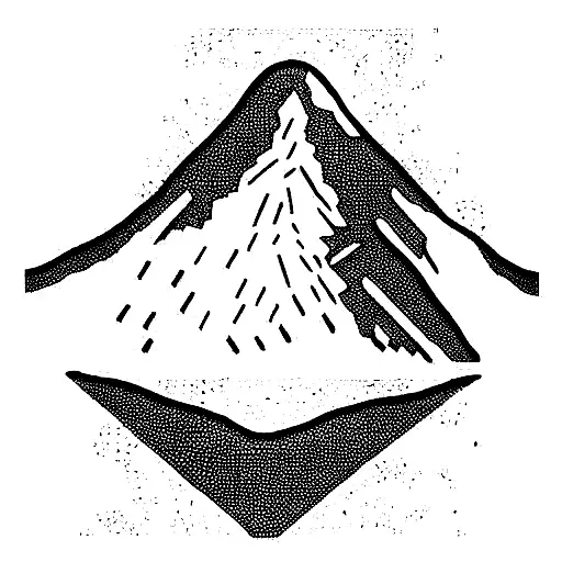 volcano, Galápagos, mountains, South America  tattoo design idea