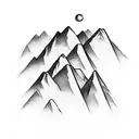 mountains, South America  tattoo design idea