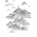 mountains, South America  tattoo design idea