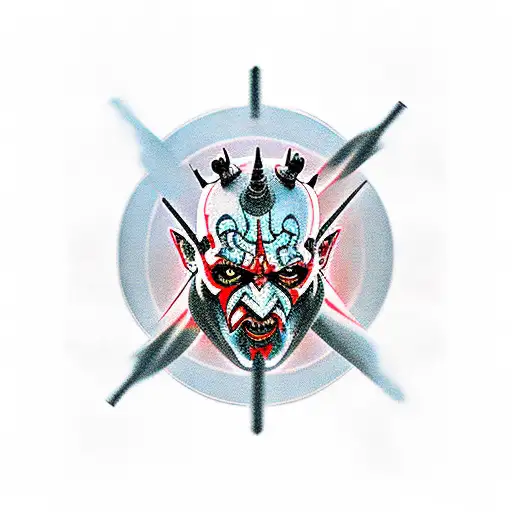 Darth Maul pattern  tattoo design idea
