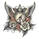 Silent rage changed to peace tattoo design idea