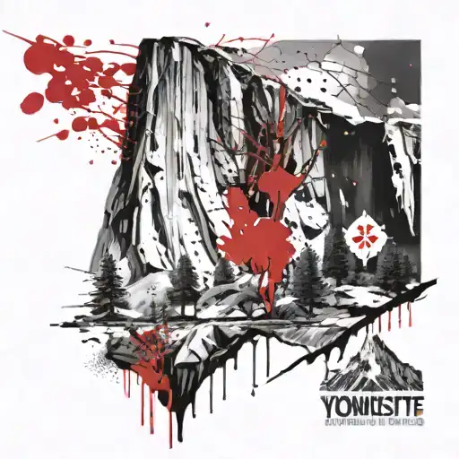 yosemite national park tattoo design idea