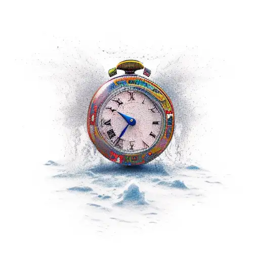 Time, diligence, result tattoo design idea