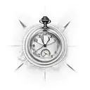Time, diligence, result tattoo design idea