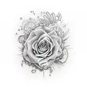 Time, diligence, result tattoo design idea