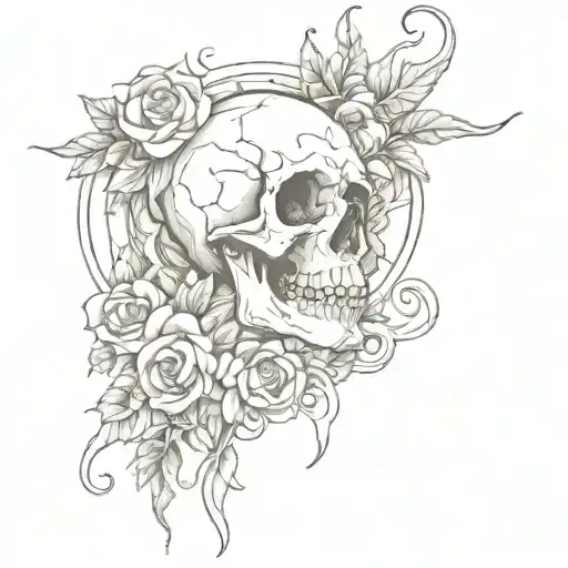 something that incorporates the words "born to die" tattoo design idea