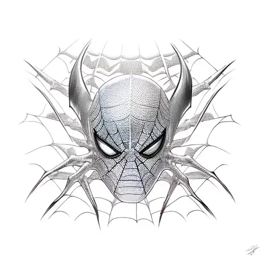 Spiderman and green goblin full sleeve tattoo design idea