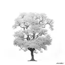 oak tree tattoo design idea