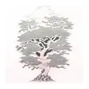 oak tree tattoo design idea