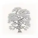 oak tree tattoo design idea