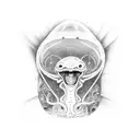  Happy alien mesmerized by alien aquarium." tattoo design idea