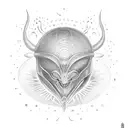  Happy alien mesmerized by alien aquarium." tattoo design idea