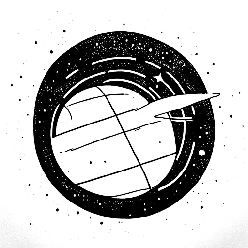 The forearm is completely covered with black paint and I want the solar system with white paint tattoo design idea