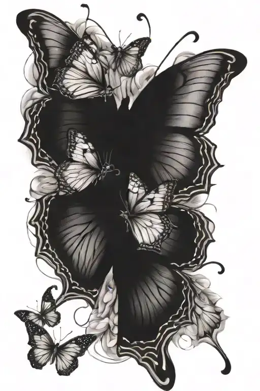 butterfly effect tattoo design idea