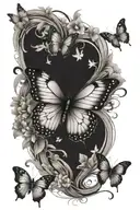 butterfly effect tattoo design idea