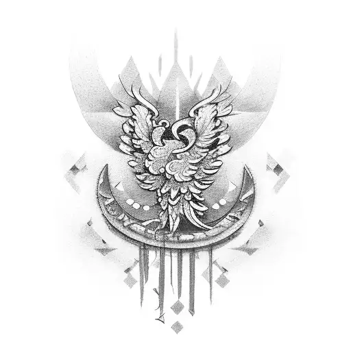ave fenix con letras perfectamente imperfecta  tattoo design idea