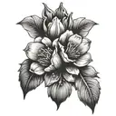 April, June, February birth month flower tattoo tattoo design idea