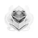 chameleon templar knight tattoo design idea