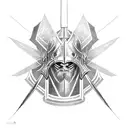 templar knight with sword tattoo design idea