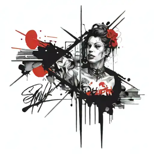 rebuild because of self hatred grief sorrow tattoo design idea