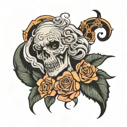 self hatred grief sorrow tattoo design idea