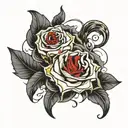 self hatred grief sorrow tattoo design idea