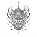 elden ring logo tattoo design idea