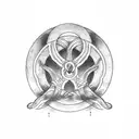 elden ring logo tattoo design idea
